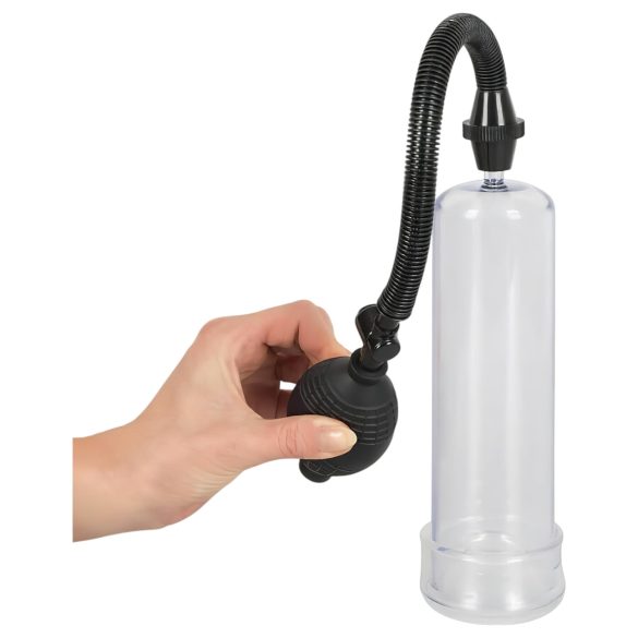 Bang Bang - vákuová pumpa na penis - priehľadná