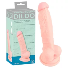   You2Toys - Medical - lekársky silikónový dildo - naturálny (18 cm)