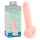 Lekársky - lekársky silikónový dildo (18 cm) - naturálny
