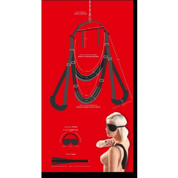 Bad Kitty - hojdačka na sex - čierna