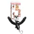 Fetish - dvojitý pripínací vibrátor - čierny