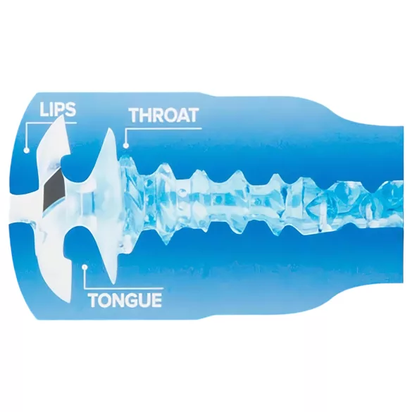 Fleshlight Turbo Thrust - mužský masturbátor s vákuom - modrý