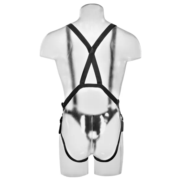 King Cock - dutý pripínací dildo s postrojom - 28 cm