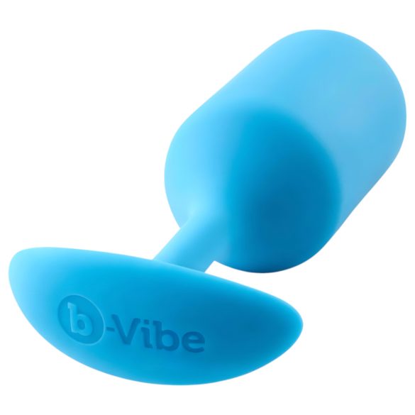 b-vibe - análny kolík s dvoma guľôčkami - 180 g - modrý