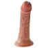 King Cock - dildo realistické - 15 cm - hnedá