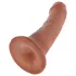 King Cock - dildo realistické - 15 cm - hnedá