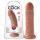 King Cock - realistický dildo - 20 cm - tmavá farba