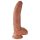 King Cock - realistický dildó s semenníkmi - 23 cm - hnedý