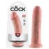 King Cock 8 umelý penis (20 cm) - prírodný