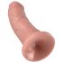 King Cock 8 umelý penis (20 cm) - prírodný