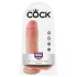 King Cock - dildo s semenníkmi - 20 cm - naturálny