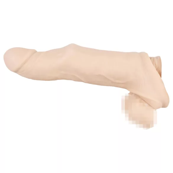 Nature Skin - návlek na penis s erekčným krúžkom - realistický vzhľad