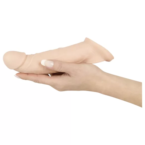Nature Skin - návlek na penis s erekčným krúžkom - realistický vzhľad