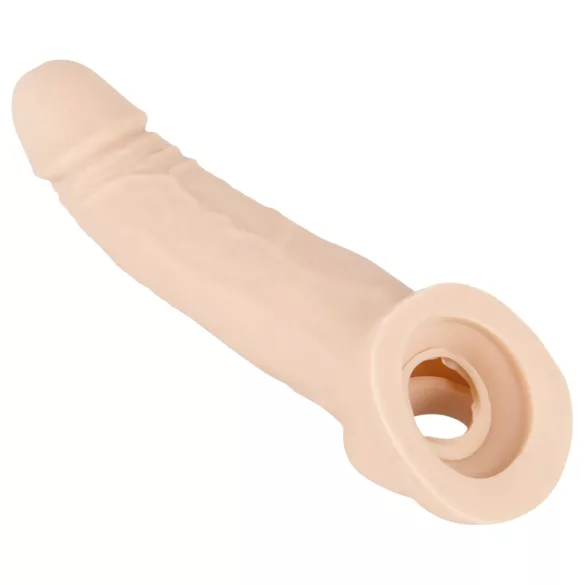 Nature Skin - návlek na penis s erekčným krúžkom - realistický vzhľad