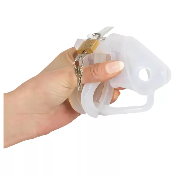You2Toys - silikónový klietka na penis - biela