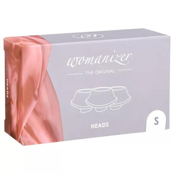 Womanizer - náhradné sacie hlavice - sada 3 ks - biele