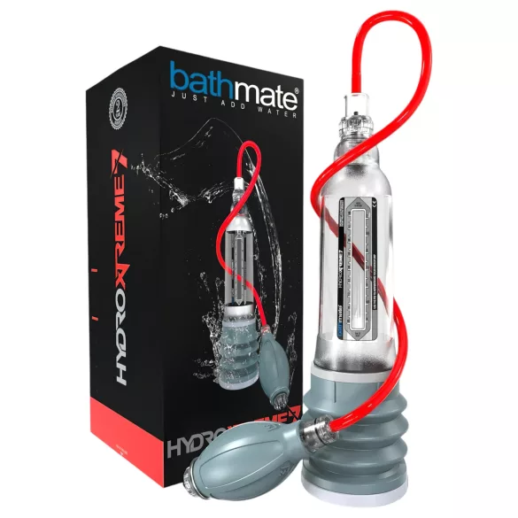 Bathmate Xtreme Hydromax 7 - vákuová pumpa na penis - súprava - priehľadná
