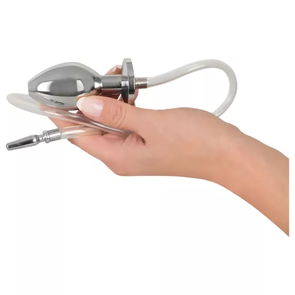 Piss to Ass Plug - análny kolík dutý s dilatátorom močovej trubice