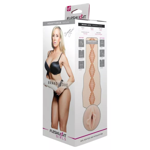Fleshlight Brandi Love Heartthrobe - masturbátor - realistická vagína