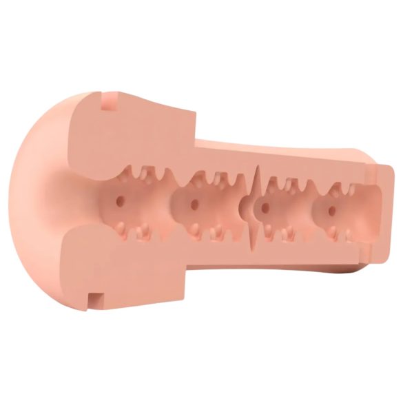 mystim Opus E Donut - elektro masturbátor (prírodná-čierna)