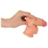 Realistixxx - návlek na penis s krúžkom - predĺženie 19 cm - telová farba