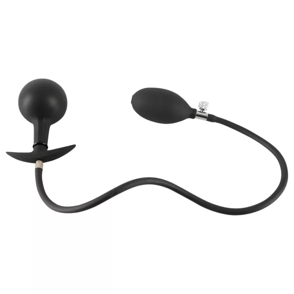 You2Toys - análny kolík s pumpou a guľôčkami - čierny
