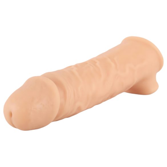 Realistixxx - návlek s krúžkom na penis - 16 cm (prírodný)