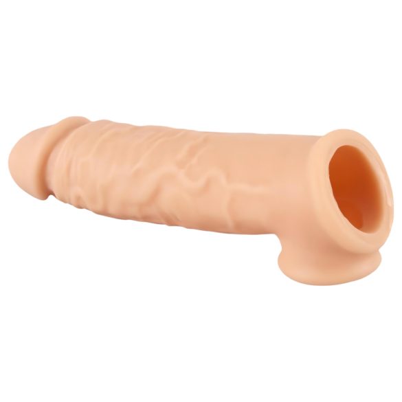 Realistixxx - návlek s krúžkom na penis - 16 cm (prírodný)