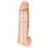 Realistixxx - návlek s krúžkom na penis - 16 cm (prírodný)