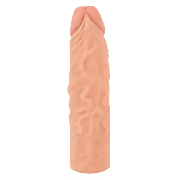 Nature Skin - predlžovací hrubý návlek na penis 19,5 cm