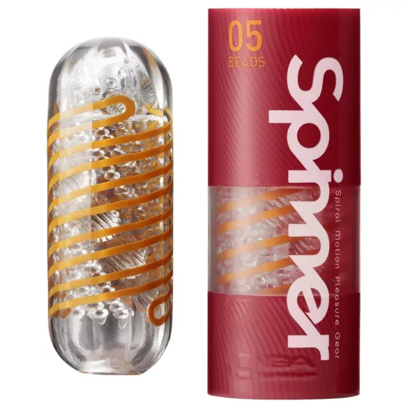 TENGA Spinner Beads - masturbátor - priehľadný
