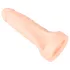 Realistixxx - realistický dvojitý dildo s erekčným krúžkom - naturálny