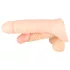 Realistixxx - realistický dvojitý dildo s erekčným krúžkom - naturálny