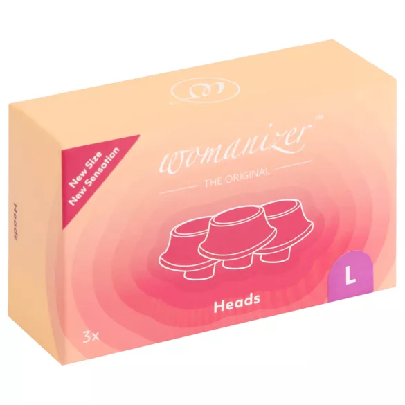 Womanizer - náhradné sacie nadstavce - veľké - fialová - 3 ks