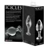 Icicles No. 25 - análny kolík - sklo - kužeľový - priehľadný