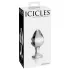 Icicles No. 25 - análny kolík - sklo - kužeľový - priehľadný