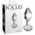 Icicles No. 44 - análny kolík - kúzový tvar - sklo/priehľadný