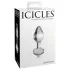 Icicles No. 44 - análny kolík - kúzový tvar - sklo/priehľadný