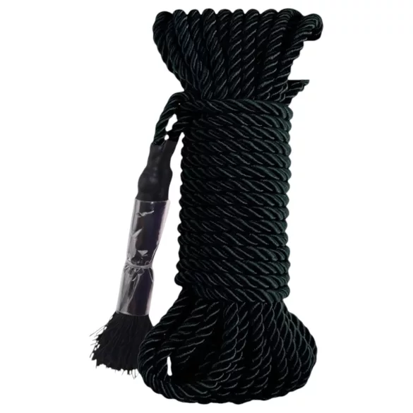 Fetish Silky Rope - shibari bondage lano (10 m, čierne)