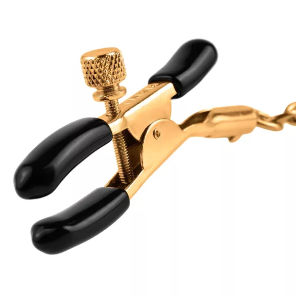 Pipedream Fetish Fantasy Gold - svorky na bradavky - kovové - zlaté