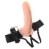 Pipedream - Fetish Strap-On 8 - pripínací, dutý vibrátor (prírodný)