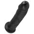 King Cock - realistický dildo s prísavkou - čierny 23 cm