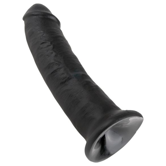 King Cock - realistický dildo s prísavkou - čierny 23 cm