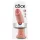 King Cock - realistický dildó s prísavkou - 25 cm - naturálna farba