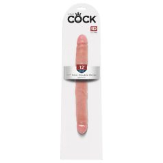   King Cock - realistický dvojitý dildo - 31 cm - telová farba