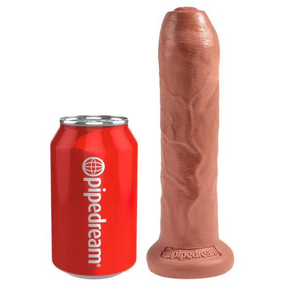 King Cock 7 - realistické dildo (18cm) - tmavá prírodná farba