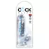 King Cock Clear - realistický dildo s prísavkou a semenníkmi 15 cm