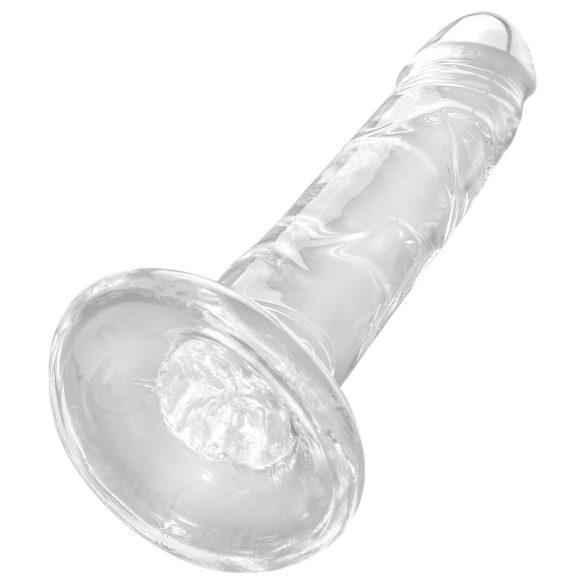 King Cock Clear - realistický dildó s prísavkou 15 cm