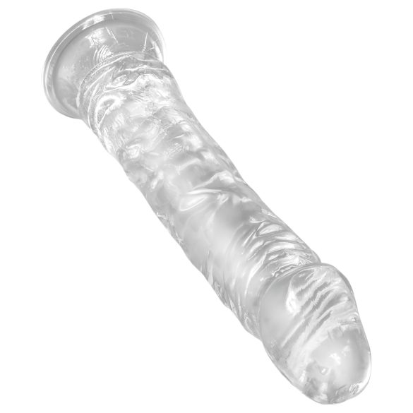 King Cock - realistický dildo s prísavkou - veľký - číry - 20 cm