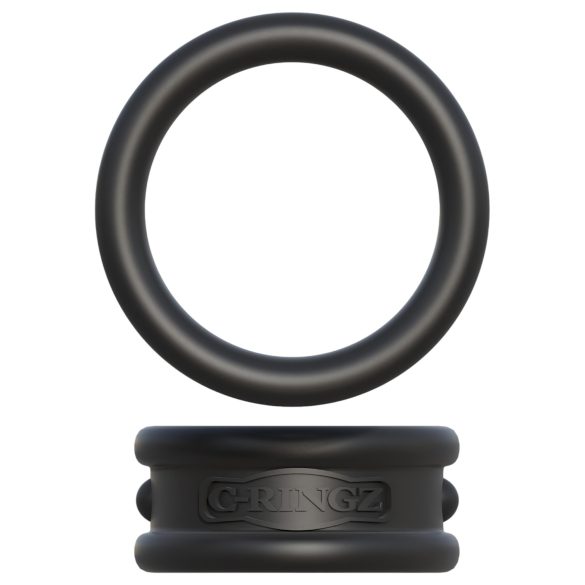 Fantasy C-Ringz - erekčný krúžok na penis a semenníky - čierny